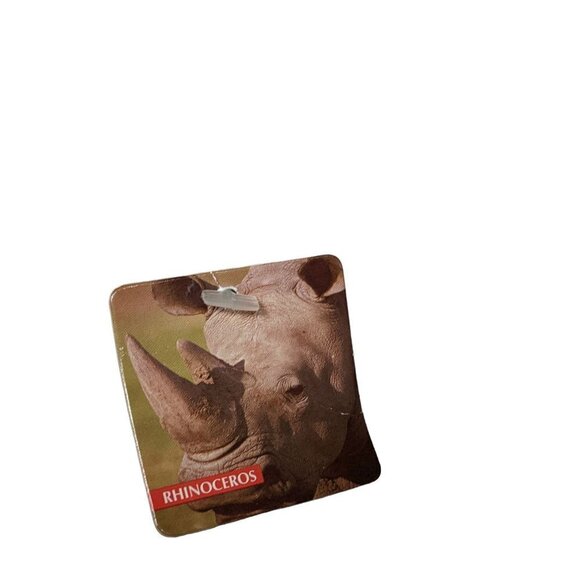 Aurora World Gray Rhinoceros Zoo Safari Animal Plush Stuffed Animal 2019 9" - Picture 8 of 9